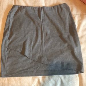 Gray stretch skirt